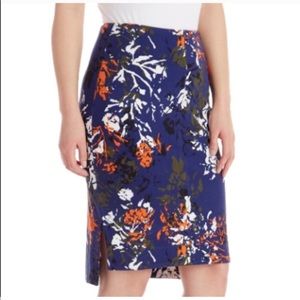 NWT Lysse Fit Palm Floral Multi High Waisted Pencil Skirt Medium